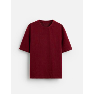 MAN OVERSIZE T-SHIRT BURGUNDY