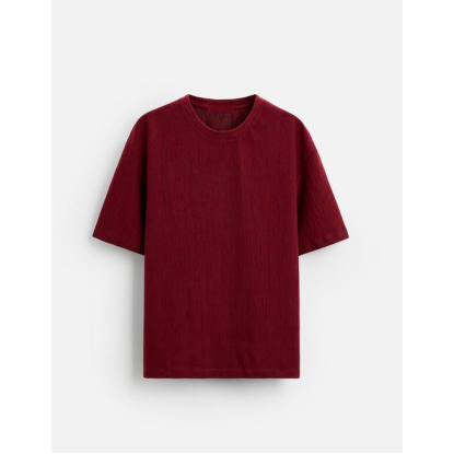 MAN OVERSIZE T-SHIRT BURGUNDY