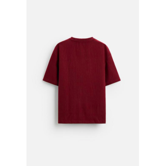 MAN OVERSIZE T-SHIRT BURGUNDY