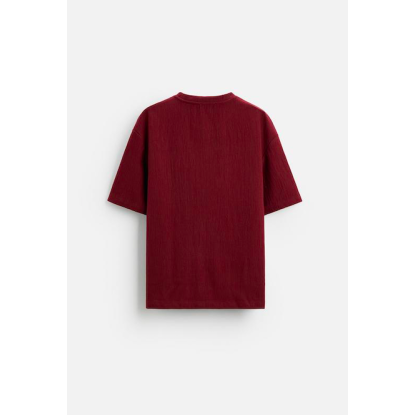 MAN OVERSIZE T-SHIRT BURGUNDY