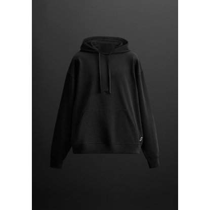 MAN HOODIE BASIC BLACK