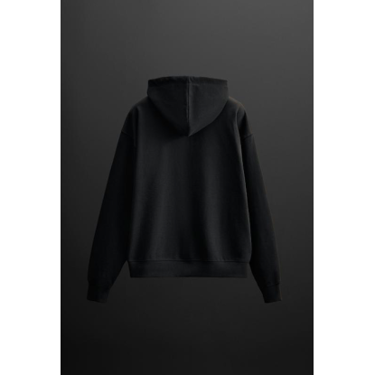 MAN HOODIE BASIC BLACK