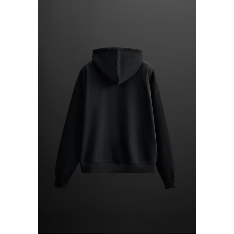 MAN HOODIE BASIC BLACK