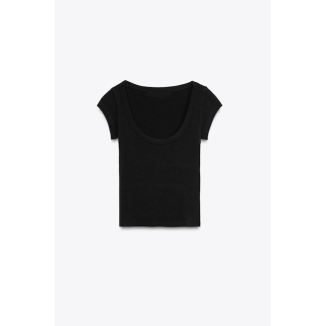 WOMAN T-SHIRT BASIC BLACK