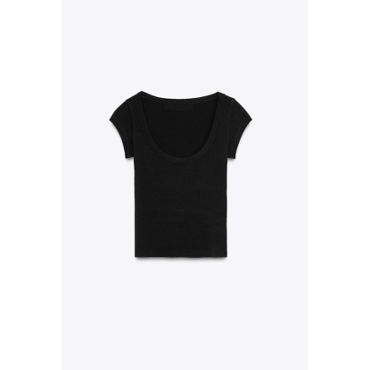 WOMAN T-SHIRT BASIC BLACK
