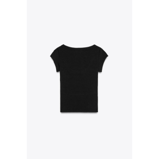WOMAN T-SHIRT BASIC BLACK