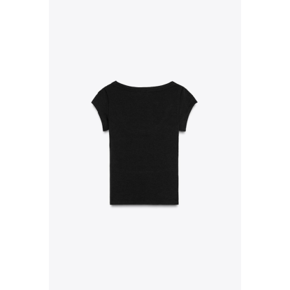 WOMAN T-SHIRT BASIC BLACK