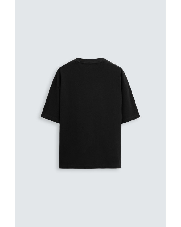 EXISTENCE SİYAH ERKEK T-SHIRT