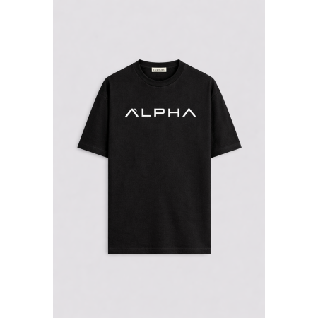 ALPHA SİYAH ERKEK T-SHIRT - 6'LI SERİ