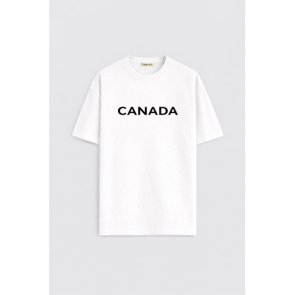 CANADA BEYAZ ERKEK T-SHIRT - 6'LI SERİ