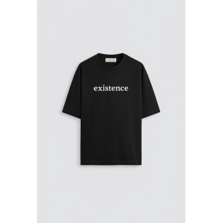 EXISTENCE SİYAH ERKEK T-SHIRT