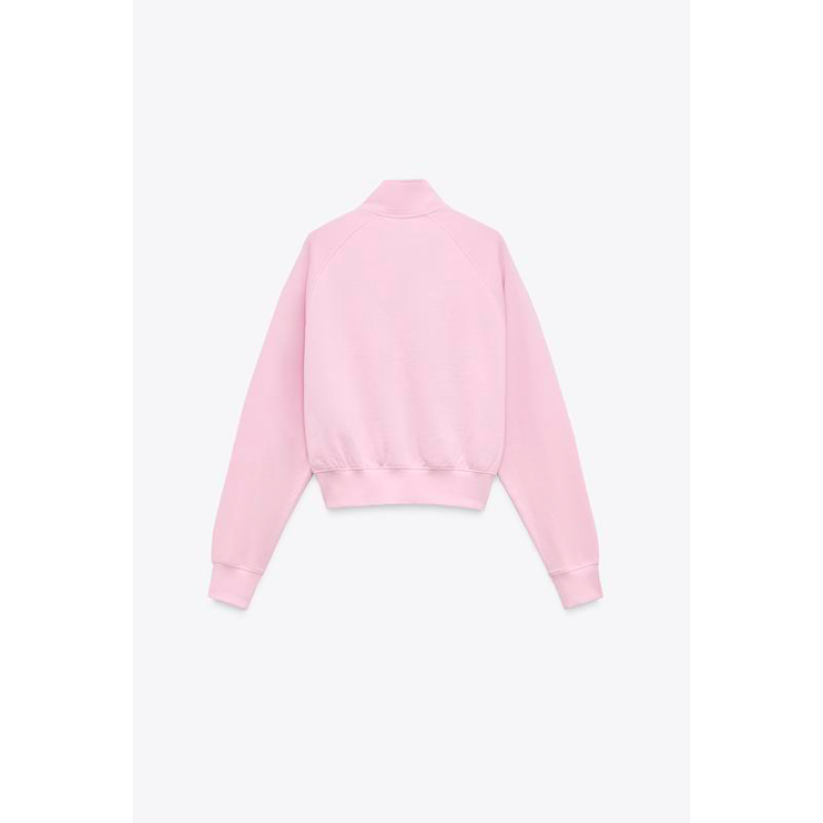 WOMAN ZIP SWEATSHIRT PINK