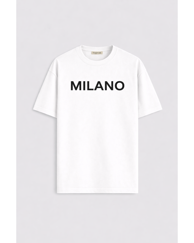 MILANO BEYAZ ERKEK T-SHIRT - 6'LI SERİ