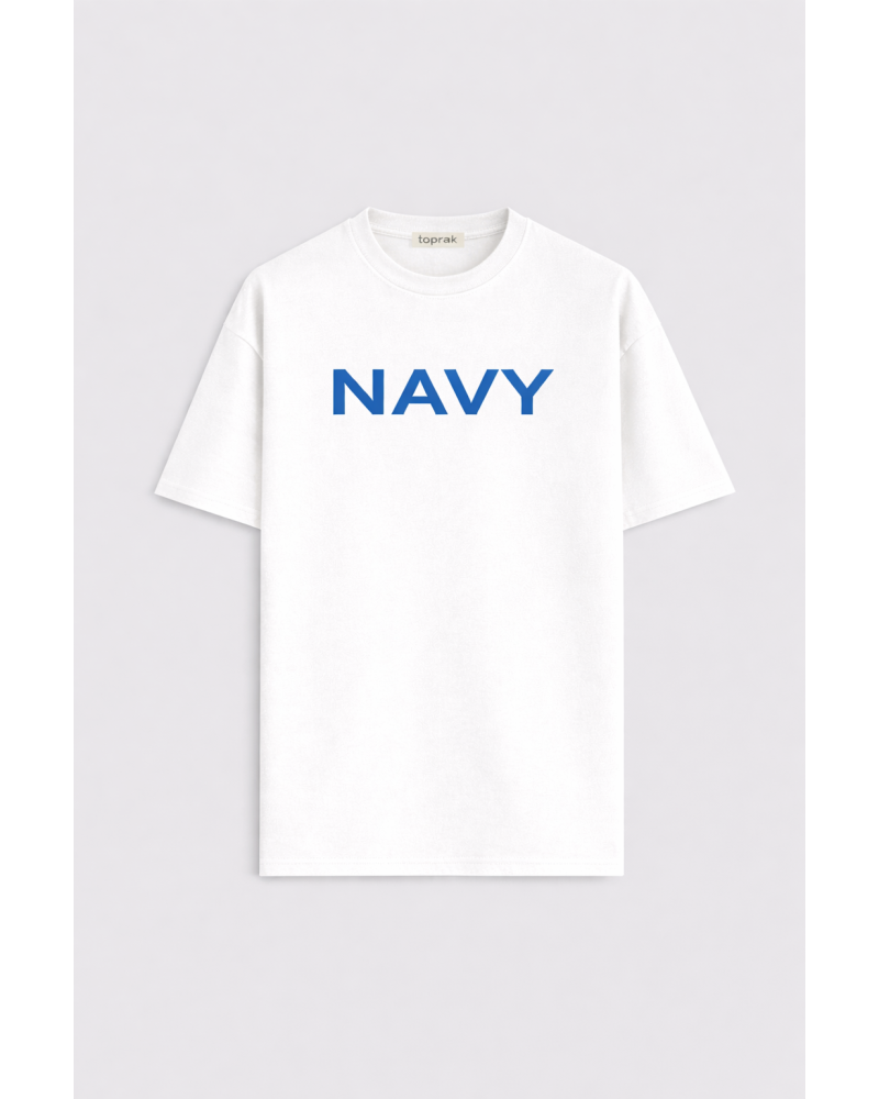 NAVY OVERSIZE T-SHIRT