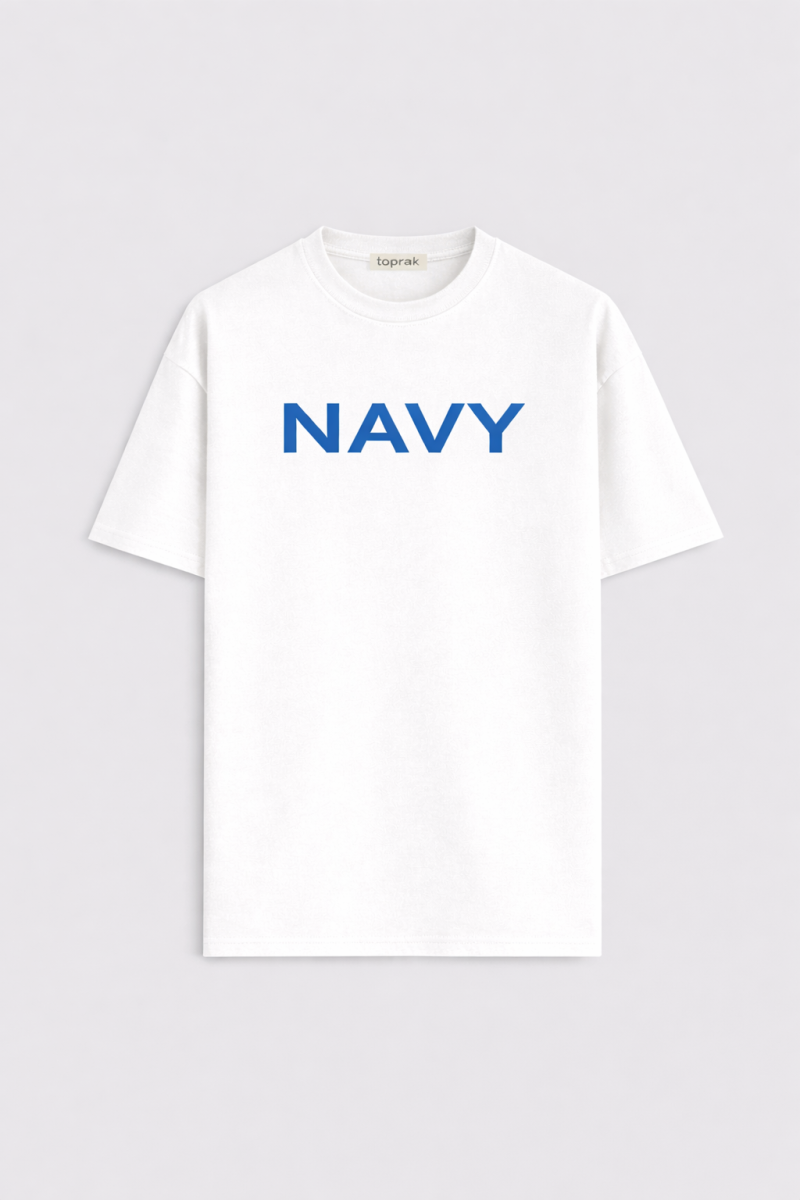 NAVY OVERSIZE T-SHIRT
