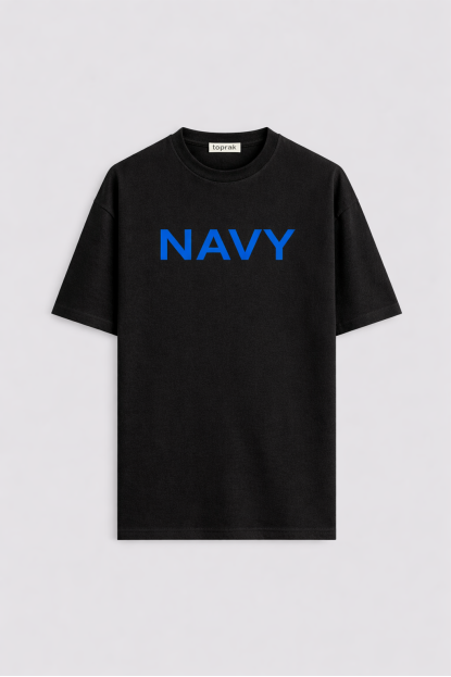 NAVY OVERSIZE T-SHIRT