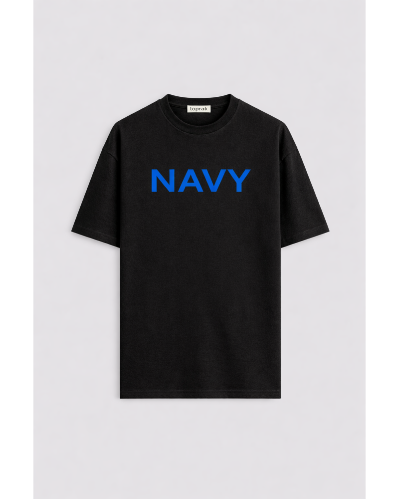 NAVY OVERSIZE T-SHIRT