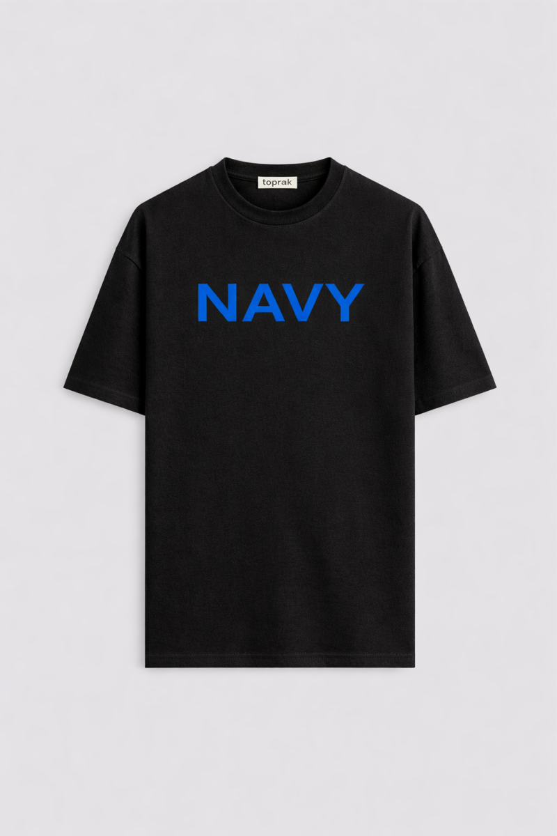 NAVY OVERSIZE T-SHIRT