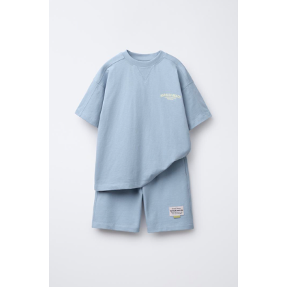 KIDS SHORTS SETS BABY BLUE